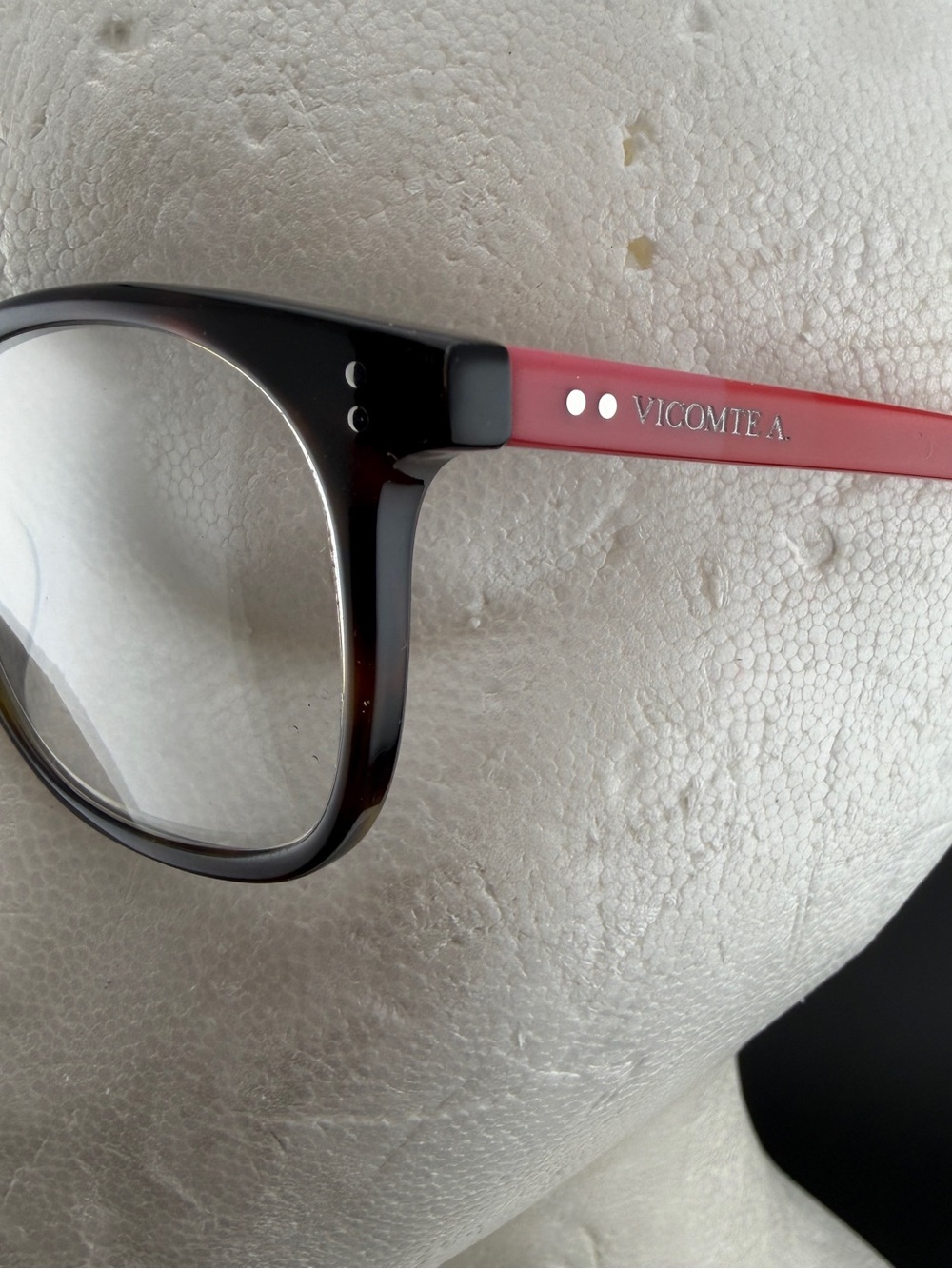 Vicomte A. VA40064 C1 Eyeglass Frames Tortoise with Coral Temples 50-19-145